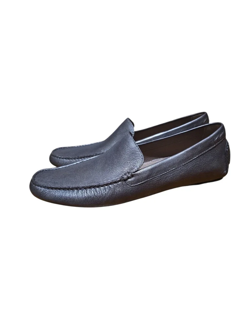 Men's Donald J. Pliner Black Leather Slip-On Loafers | Size 10